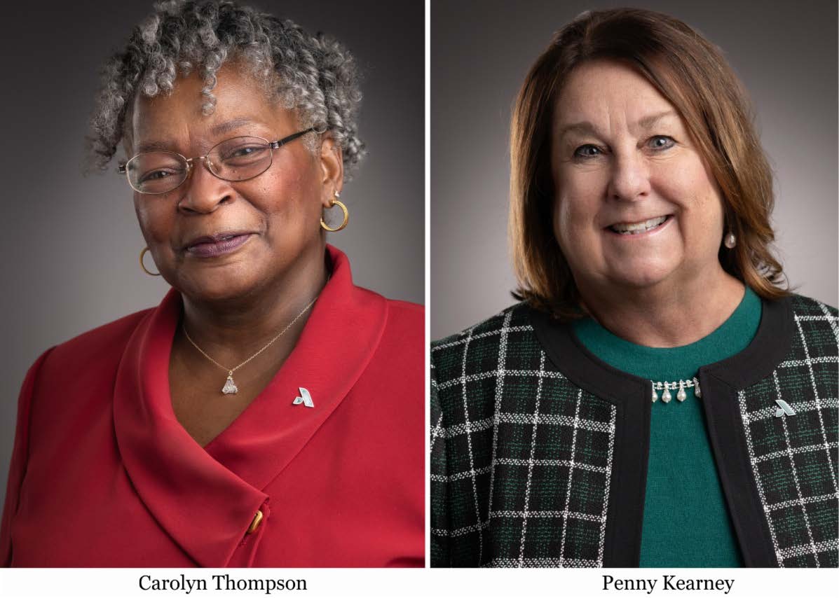 Ms. Carolyn Thompson and Ms. Penny Kearney featured left to right.